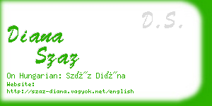 diana szaz business card